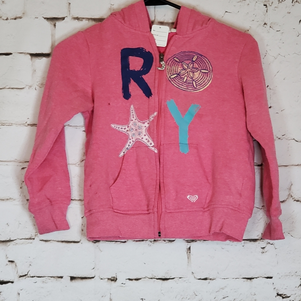 ROXY GIRLS ZIP FRONT HOODIE
